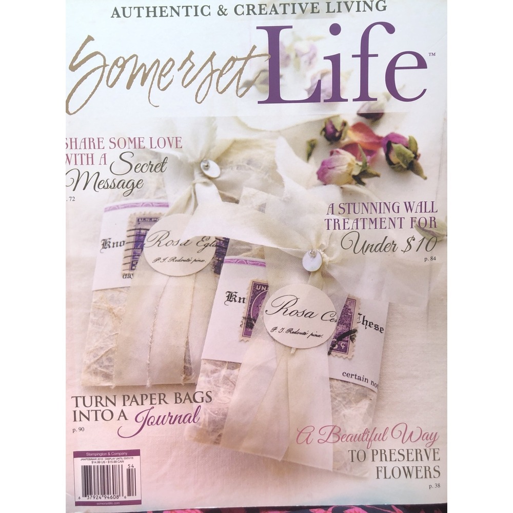 Somerset Life magazine Jan Feb Mar 2015 Authentic and Creative Living Art Craft